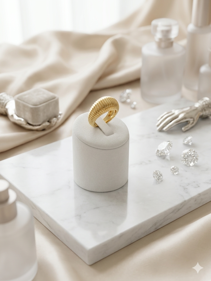 Soleil Ribbed Ring