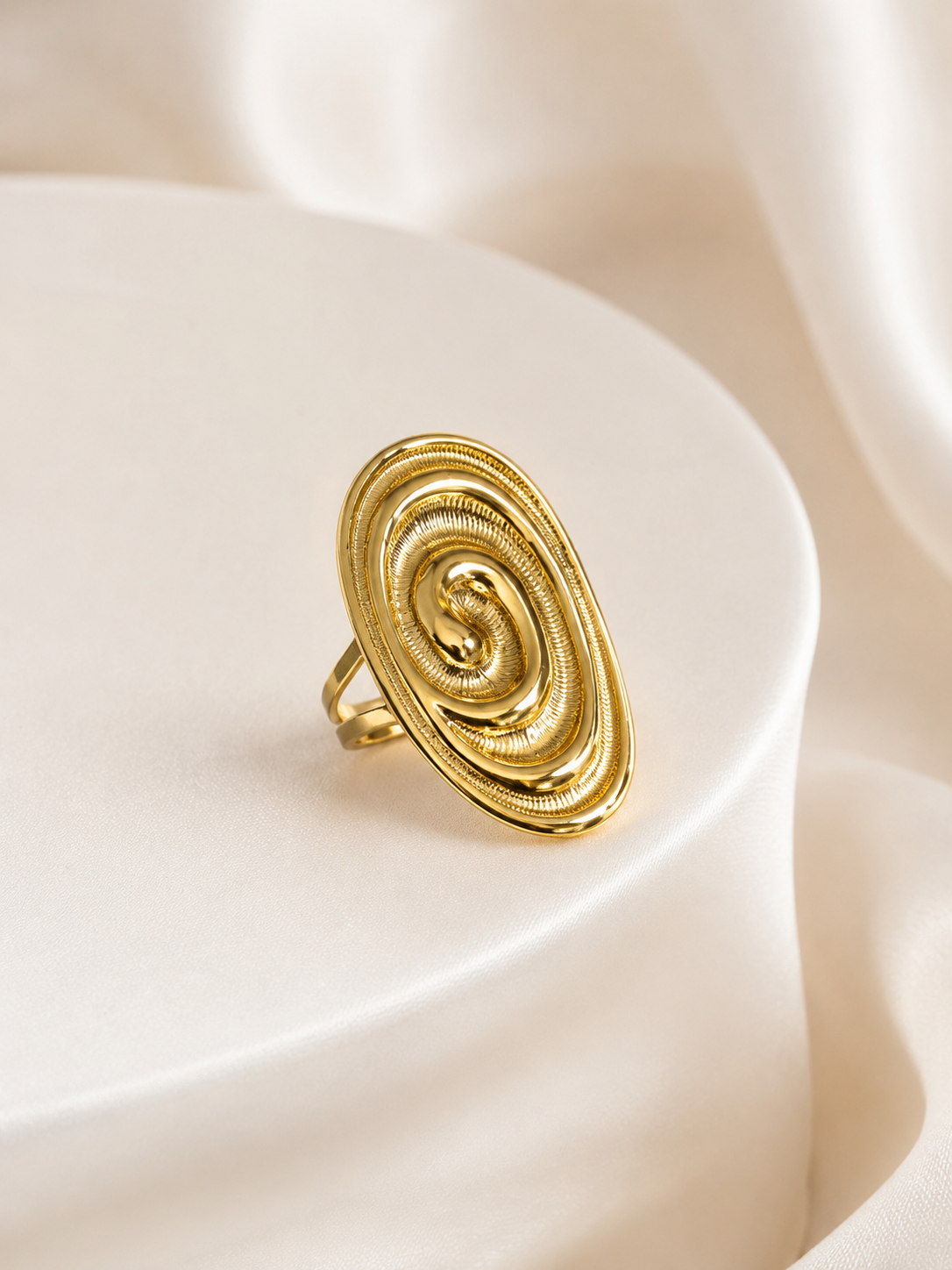 Golden Orbit Ring