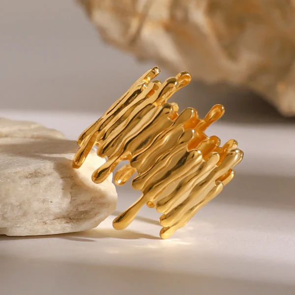 Molten Gold Ring